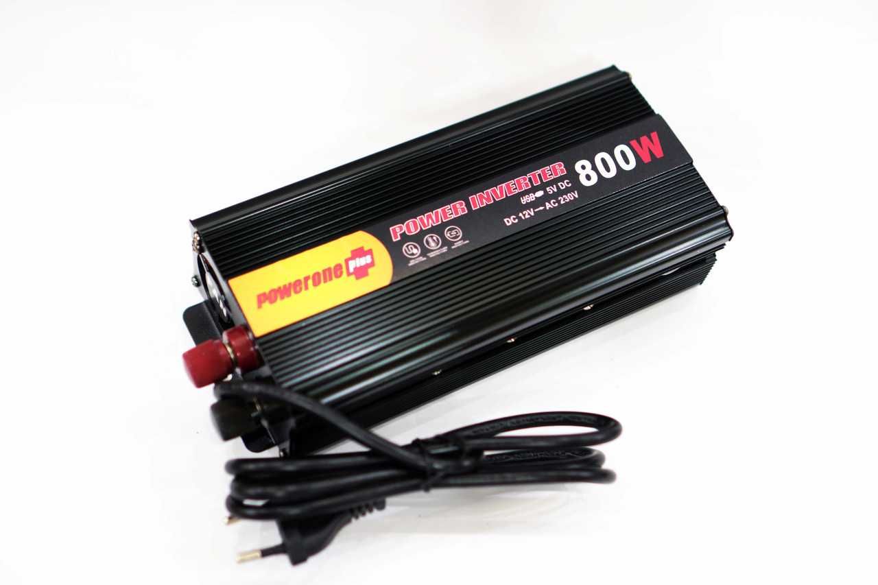 Инвертор PowerOne 800W с Зарядкой 12V220V Преобразователь