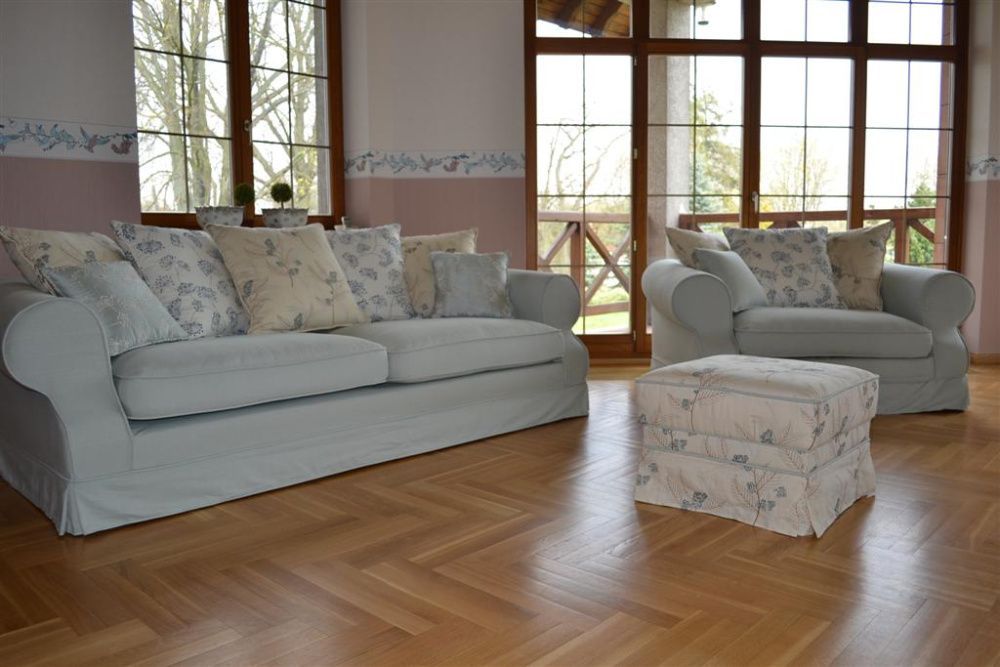 Kanapa sofa LEEDS angielski prowansalski styl zdejmowane pokrowce