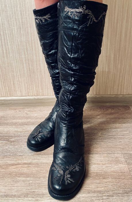 Сапоги зимние Glaza, натуральная кожа и мех, р.39