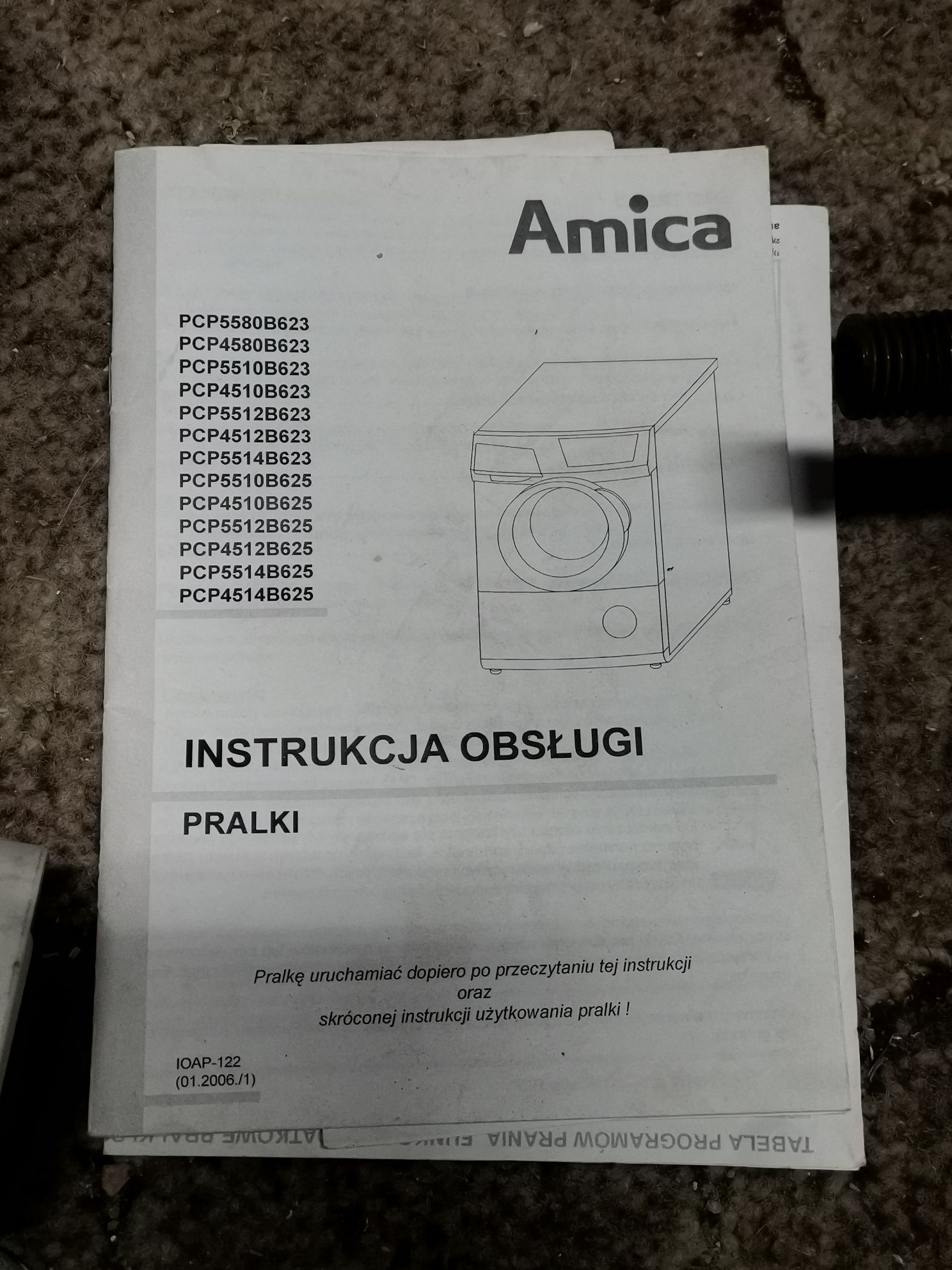 Części do pralki Amica PCP5580B623