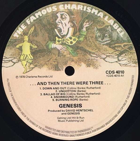 Genesis LP ... And Then There Were Three UK