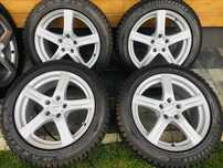 Koła zimowe 17 cali Audi Skoda Vw felgi 17 5x112 opny 215/55/17