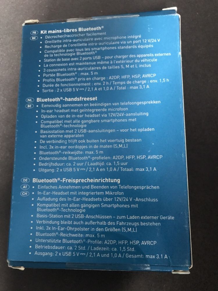 Ładowarka samochodowa USB z głośnikiem nowa