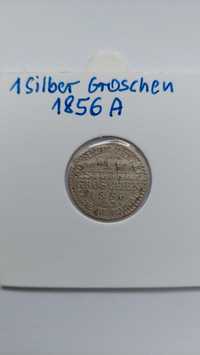 1 Silber Groschen Ag 1856A