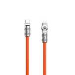 Kabel kątowy USB-C - Lightning 30W 1m rotacja 180° Dudao - pomarańczow