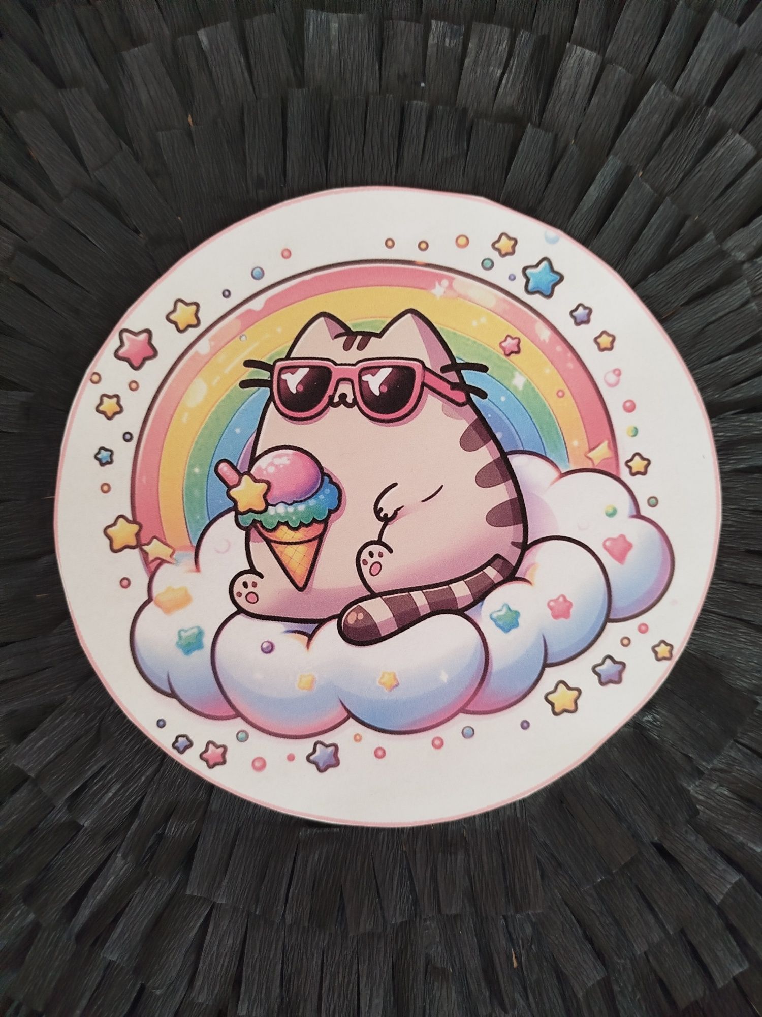 Piniata z kotem pusheen czarna