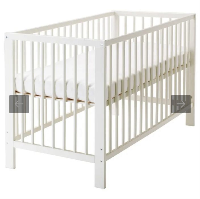 Дитяче ліжко Ikea для немовлят 0-4 роки з матрацом